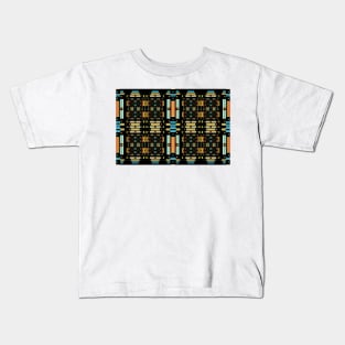 Abstract Techno Pattern Kids T-Shirt